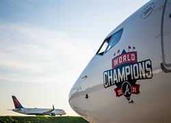 Boeing 737 2021 Braves World Champions aircraft decal