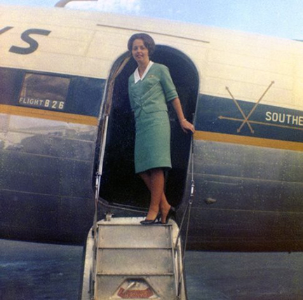 sharron-stine Southern Airways Stewardess Sharron Stine