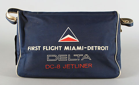 Delta MIA-DTW inaugural flight bag
