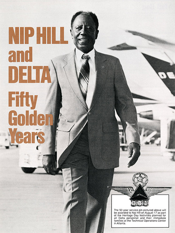 Nip Hill Delta's first 50-year employee, 1985