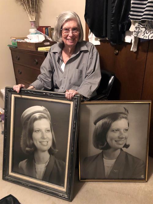 Janice with portrait photos