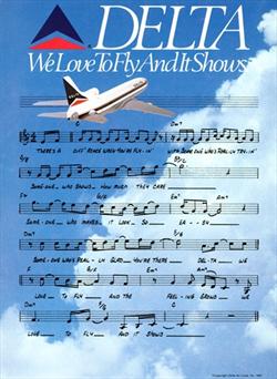 We Love to Fly and It Shows Sheet Music Ad