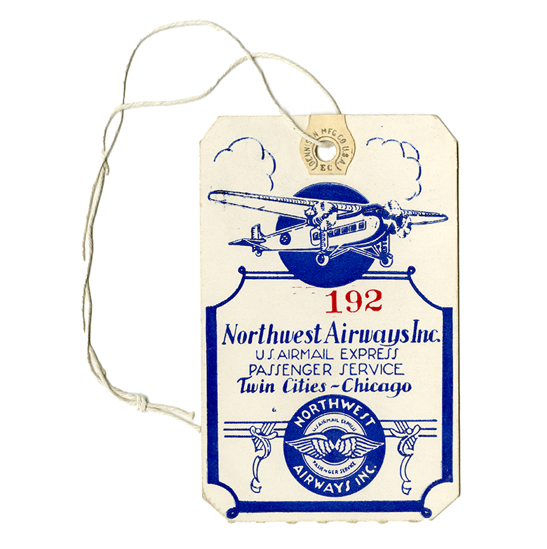 Northwest Airways bag tag-iso